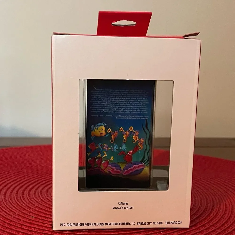 Hallmark Disney The Little Mermaid Retro Video Cassette Case Ornament NWT
